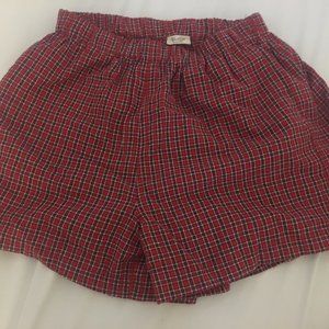 Brandy Melville/John Galt Red Plaid Logan Shorts